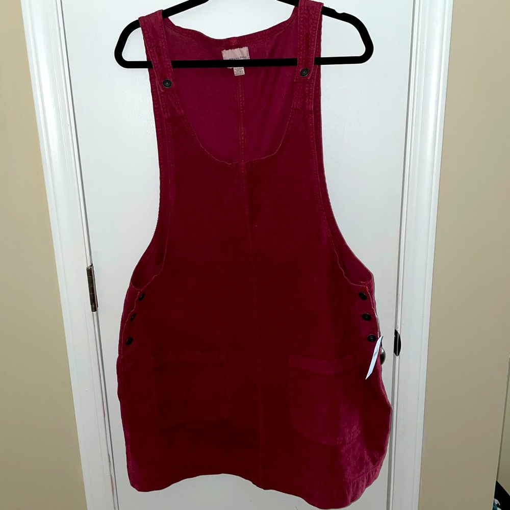 Corduroy overall dress